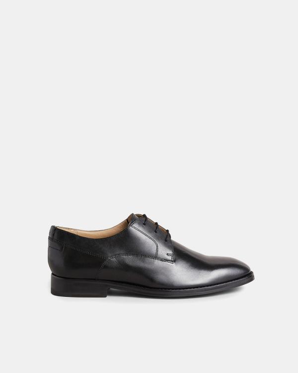 Ted Baker - Kampten Formal Leather Derby Shoe - Flats (BLACK) Kampten Formal Leather Derby Shoe