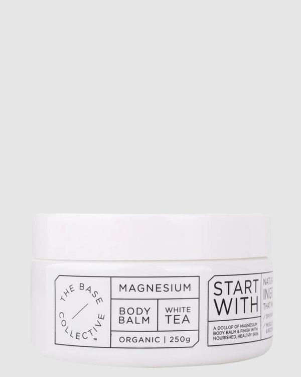 The Base Collective - Magnesium + White Tea Body Balm - Beauty (White) Magnesium + White Tea Body Balm