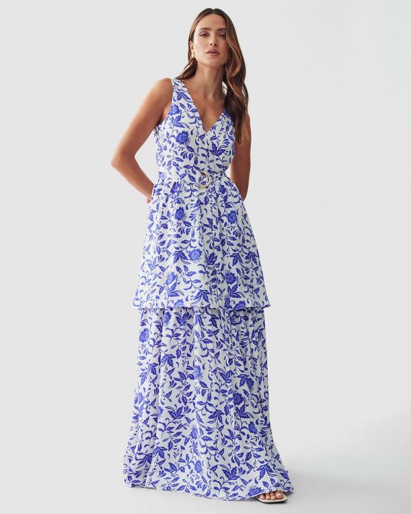 The Fated - Aslan Maxi Dress - Dresses (Periwinkle Floral) Aslan Maxi Dress