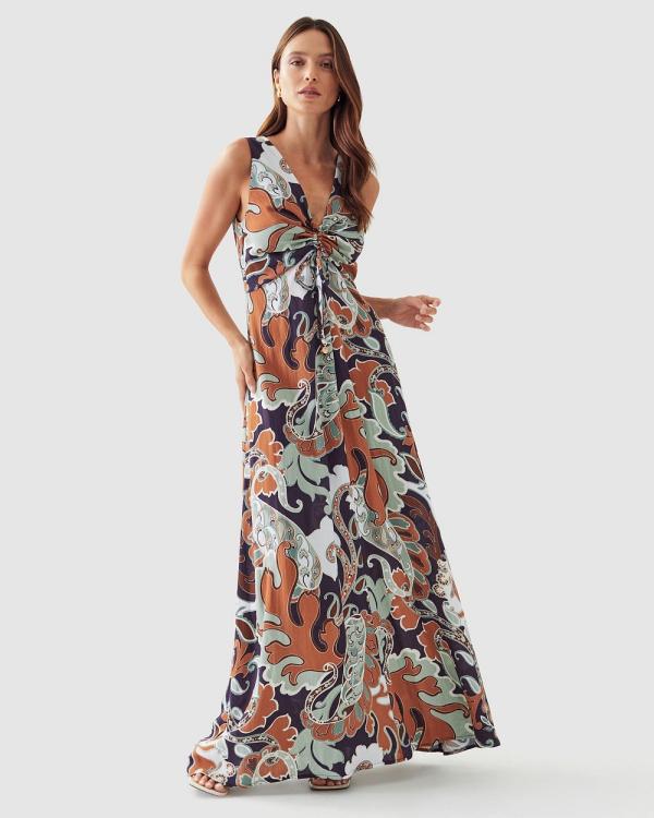 The Fated - Aubrie Maxi Dress - Dresses (Large Paisley) Aubrie Maxi Dress