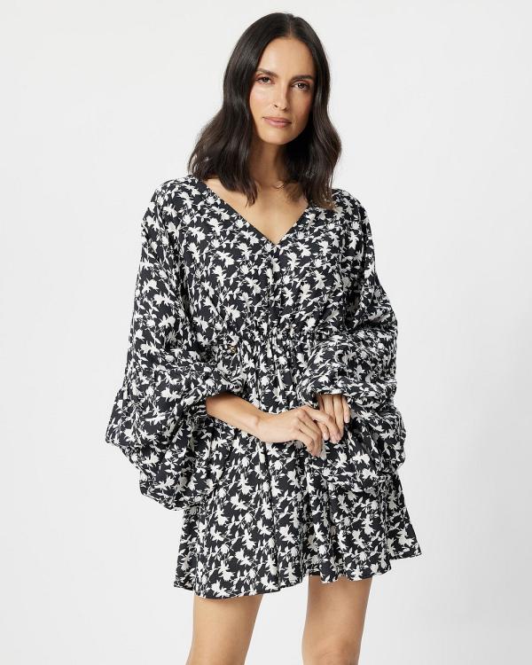 The Fated - Iria Mini Dress - Printed Dresses (Falling Petals) Iria Mini Dress