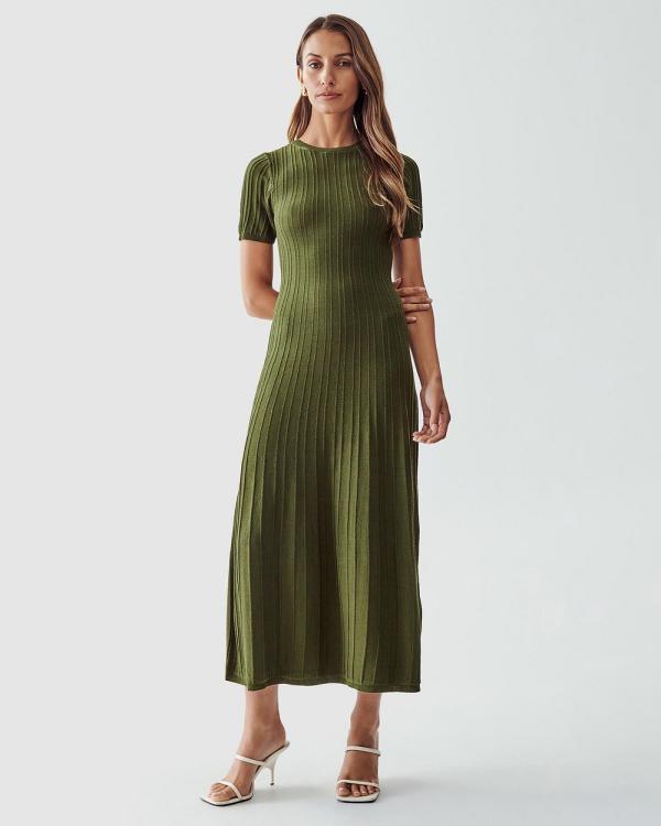 The Fated - Jamie Knit Dress - Dresses (Khaki) Jamie Knit Dress