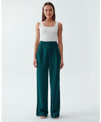 The Fated - Lore Tuck Pant - Pants (Emerald) Lore Tuck Pant