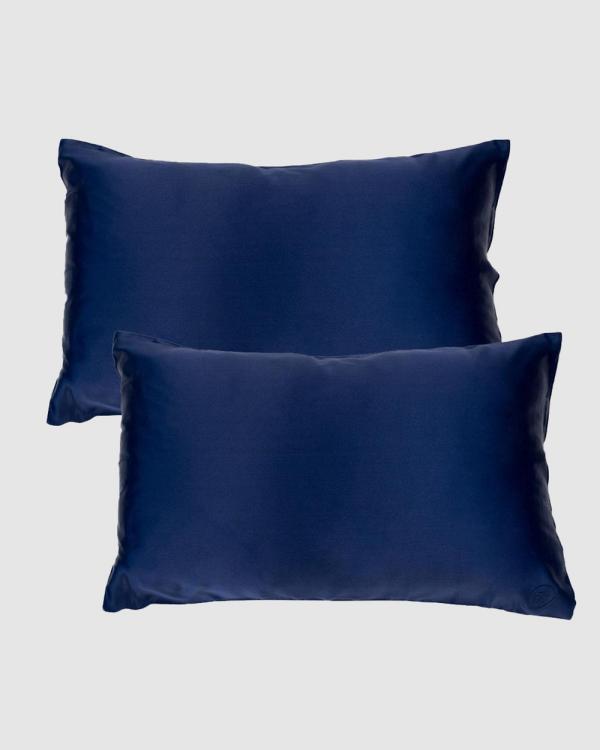 The Goodnight Co. - Twin Set Silk Pillowcase - Sleep (Navy) Twin Set Silk Pillowcase