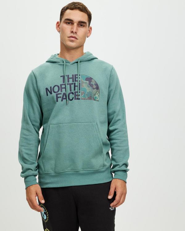 The North Face - Half Dome Pullover Hoodie - Hoodies (Dark Sage & Camo) Half Dome Pullover Hoodie
