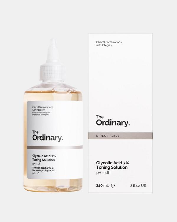 The Ordinary - Glycolic Acid 7% Toning Solution   240ml - Skincare (Clear) Glycolic Acid 7% Toning Solution - 240ml