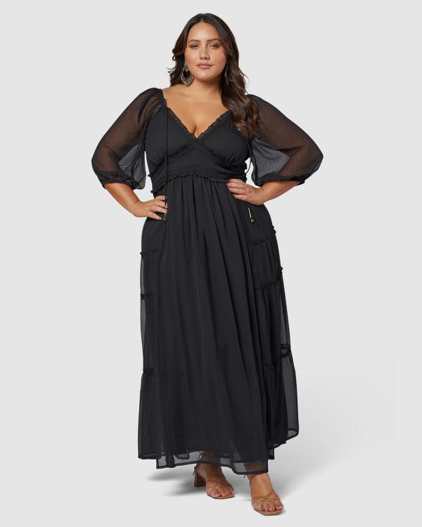 The Poetic Gypsy - Free Spirit Maxi Dress - Dresses (Black) Free Spirit Maxi Dress