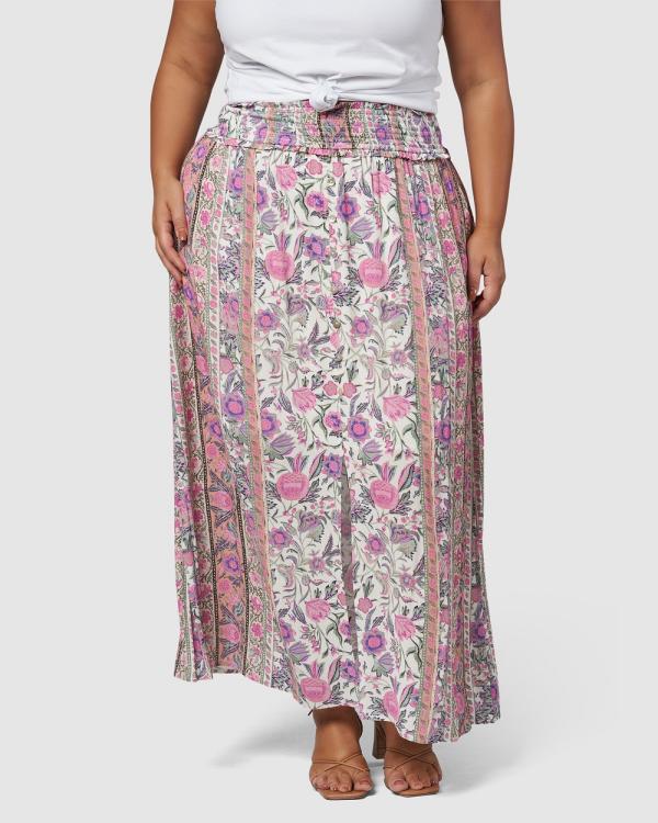 The Poetic Gypsy - Love Spice Maxi Skirt - Skirts (Purple) Love Spice Maxi Skirt