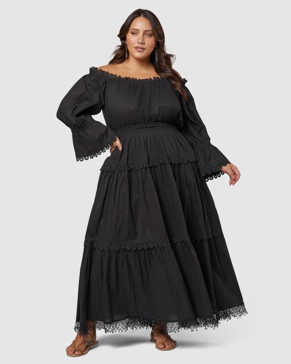 The Poetic Gypsy - Mykonos Maxi Dress - Dresses (Black) Mykonos Maxi Dress
