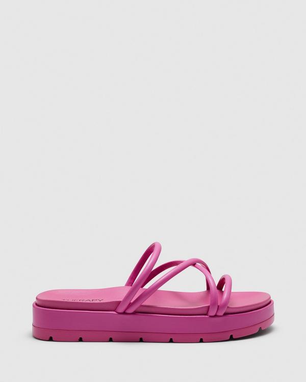 Therapy - Sliver Flatform Sandals - Sandals (Pink) Sliver Flatform Sandals