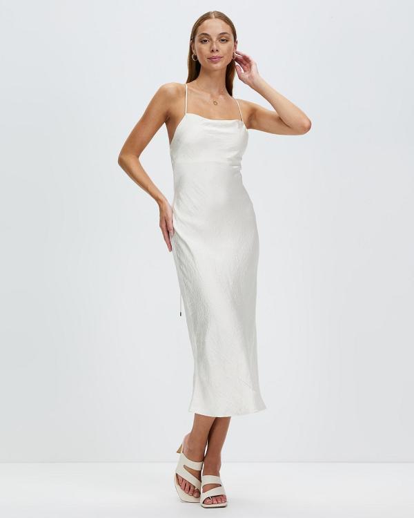 Third Form - Crush Bias Cowl Slip Dress - Bridesmaid Dresses (Cream) Crush Bias Cowl Slip Dress