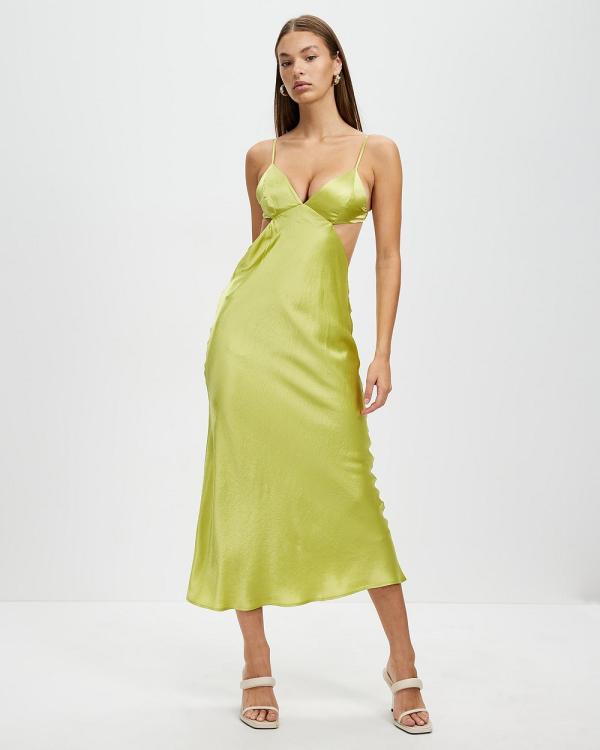 Third Form - Crush Bias Tri Midi Dress - Dresses (Kiwi) Crush Bias Tri Midi Dress