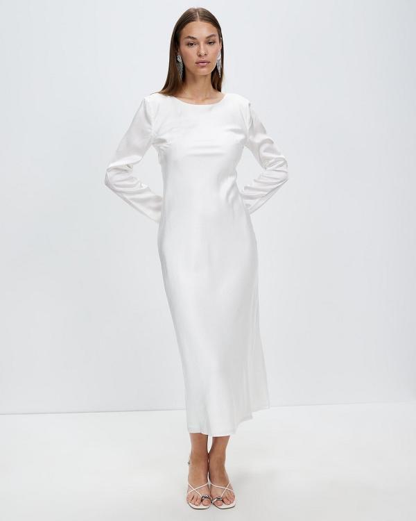 Third Form - Crush Tie Back Maxi Dress - Bridesmaid Dresses (Off White) Crush Tie Back Maxi Dress