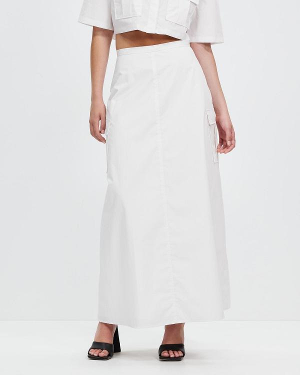 Third Form - Roam Maxi Skirt - Skirts (White) Roam Maxi Skirt