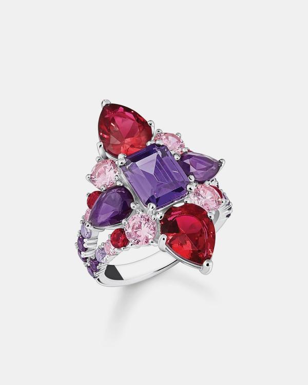 THOMAS SABO - Heritage Glam Cocktail Ring with Colourful Stones - Jewellery (Silver) Heritage Glam Cocktail Ring with Colourful Stones