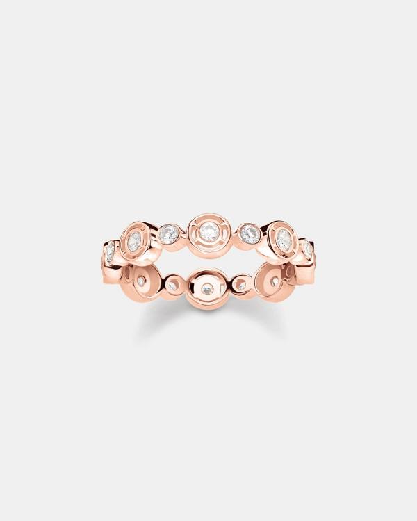 THOMAS SABO - Sparkling Circles Rose Gold Circle Ring - Jewellery (Rose Gold) Sparkling Circles Rose Gold Circle Ring