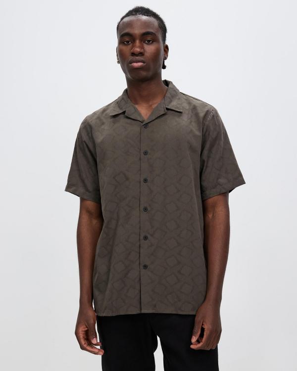 Thrills - Lurker Bowling Shirt - Shirts & Polos (Tarmac) Lurker Bowling Shirt