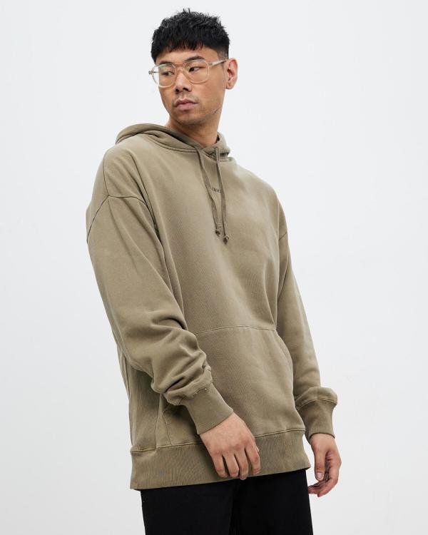 Thrills - Minimal Thrills Slouch Pull On Hoodie - Hoodies (Dune) Minimal Thrills Slouch Pull On Hoodie