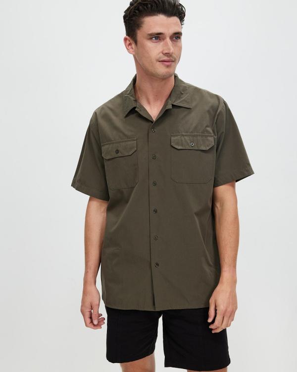 Thrills - Thrills Union SS Work Shirt - Casual shirts (Tarmac) Thrills Union SS Work Shirt