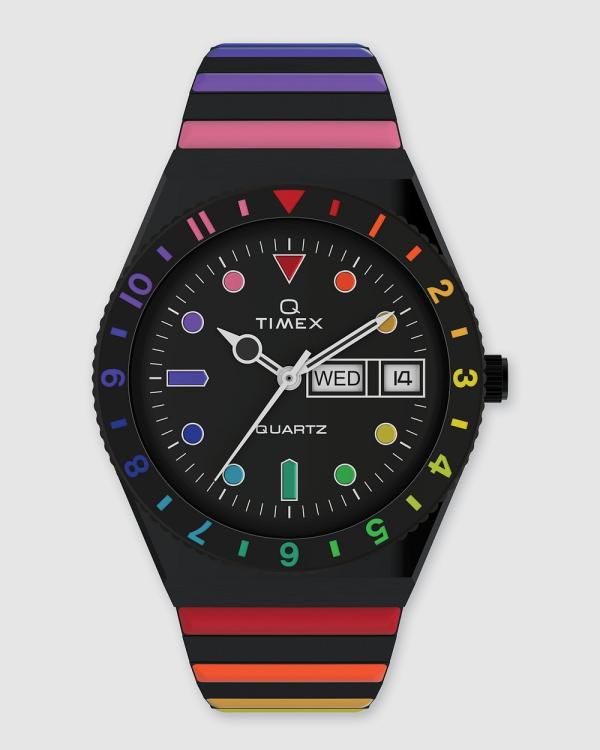 TIMEX - Women's Q Rainbow - Watches (Black) Women's Q Rainbow