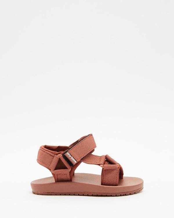 Tiny Trove - Olympia Velcro Sandals   Babies Kids - Casual Shoes (Brick) Olympia Velcro Sandals - Babies-Kids