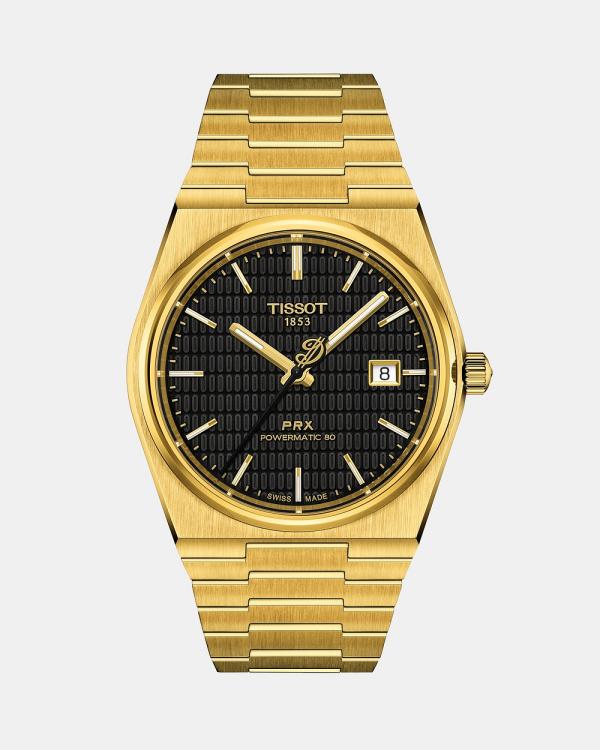Tissot - PRX Powermatic 80 Damian Lillard Special Edition - Watches (Gold) PRX Powermatic 80 Damian Lillard Special Edition