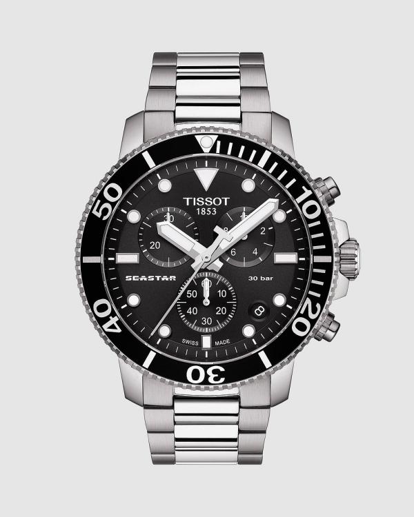 Tissot - Seastar 1000 Chronograph - Watches (Black & Silver) Seastar 1000 Chronograph