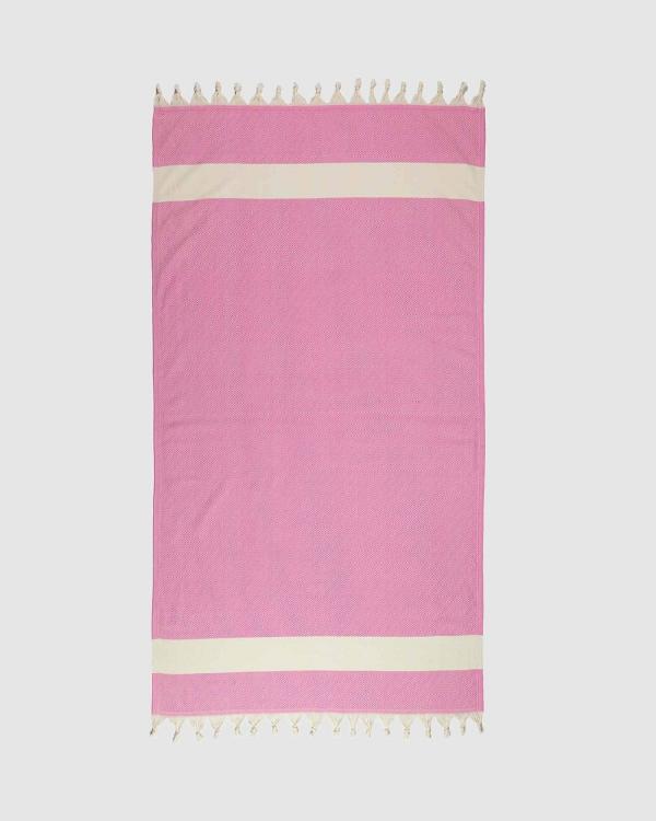 Tolu Australia - Candid Turkish Towel - Home (Pink) Candid Turkish Towel