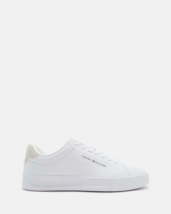 Tommy Hilfiger - TH Court Leather   Men's - Sneakers (White) TH Court Leather - Men's