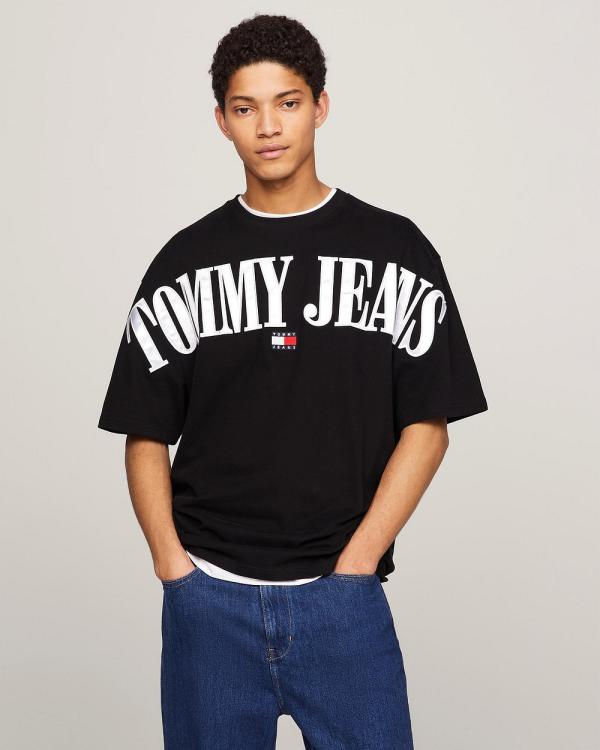 Tommy Jeans - OVZ Badge Tee - T-Shirts & Singlets (Black) OVZ Badge Tee