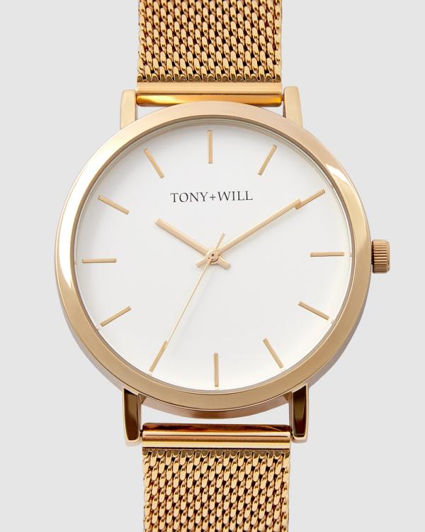 TONY+WILL - Classic - Watches (GOLD / WHITE / GOLD) Classic
