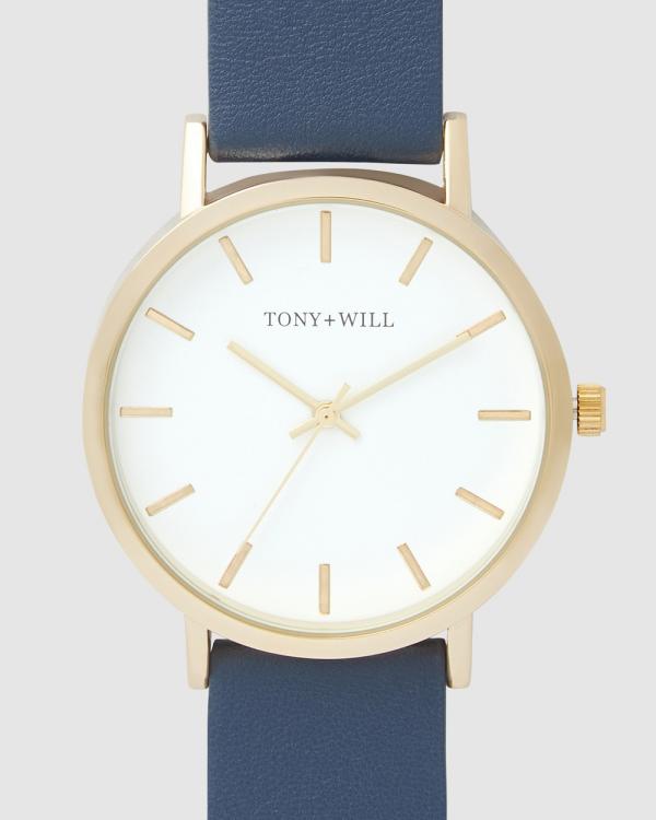 TONY+WILL - Classic - Watches (GOLD / WHITE / NAVY) Classic