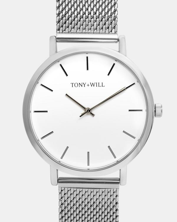 TONY+WILL - Classic - Watches (SILVER / WHITE / SILVER) Classic
