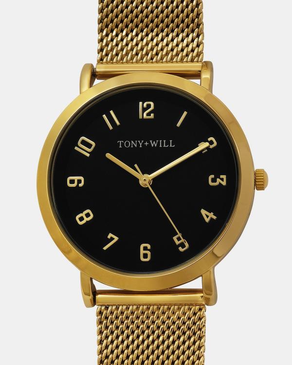 TONY+WILL - Small Astral - Watches (GOLD / BLACK / GOLD) Small Astral