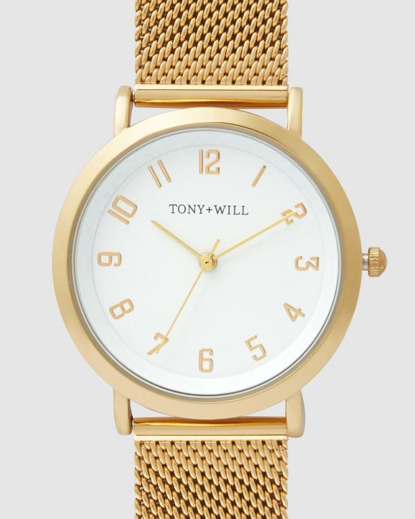 TONY+WILL - Small Astral - Watches (GOLD / WHITE / GOLD) Small Astral