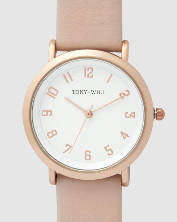TONY+WILL - Small Astral - Watches (ROSE GOLD / WHITE / LIGHT PINK) Small Astral