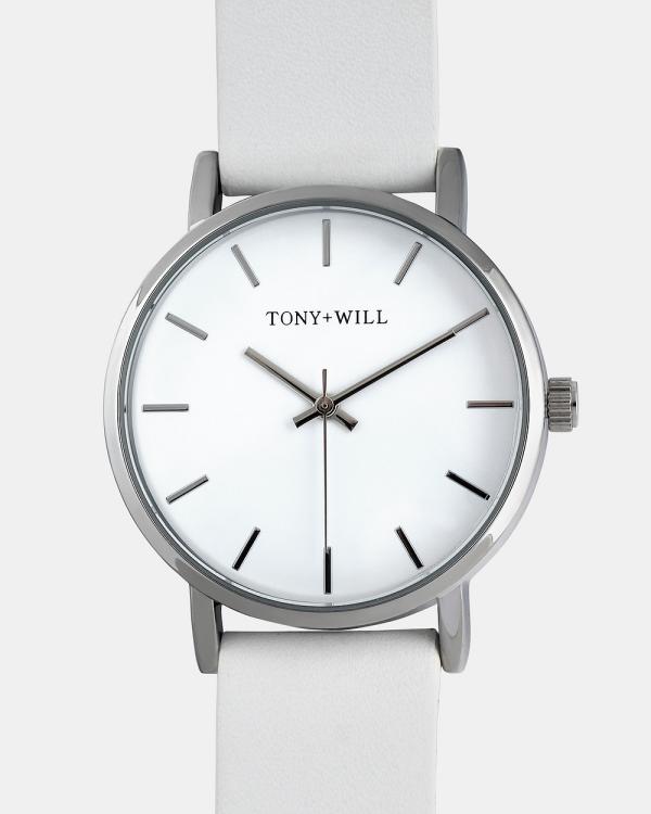 TONY+WILL - Small Classic - Watches (SILVER / WHITE / WHITE) Small Classic