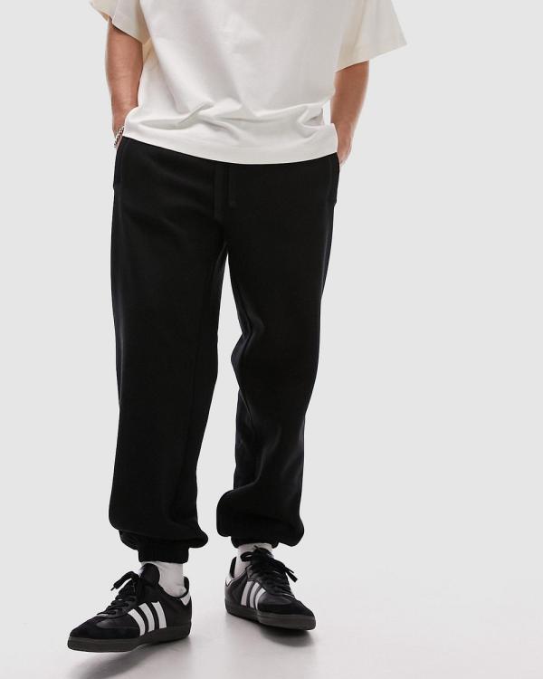 Topman - Premium Oversized Joggers - Pants (Black) Premium Oversized Joggers