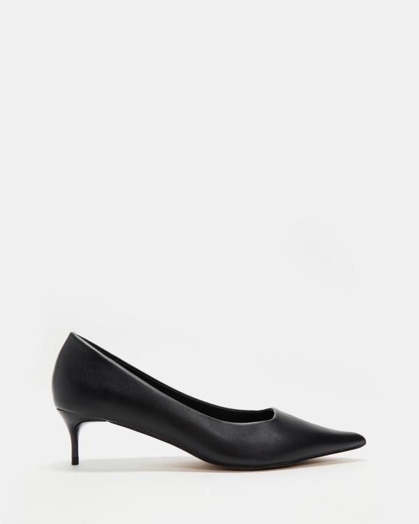 TOPSHOP - Dotty Kitten Heel Court Shoes - Mid-low heels (Black) Dotty Kitten Heel Court Shoes
