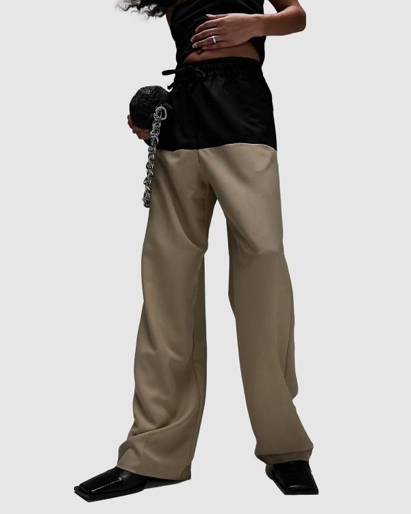 TOPSHOP - Tailored Premium Colour Block Smart Joggers - Pants (Multi) Tailored Premium Colour Block Smart Joggers