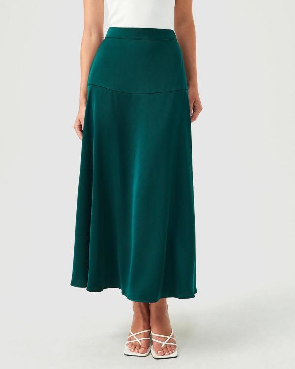 Tussah - Camryn Midi Skirt - Skirts (Emerald) Camryn Midi Skirt