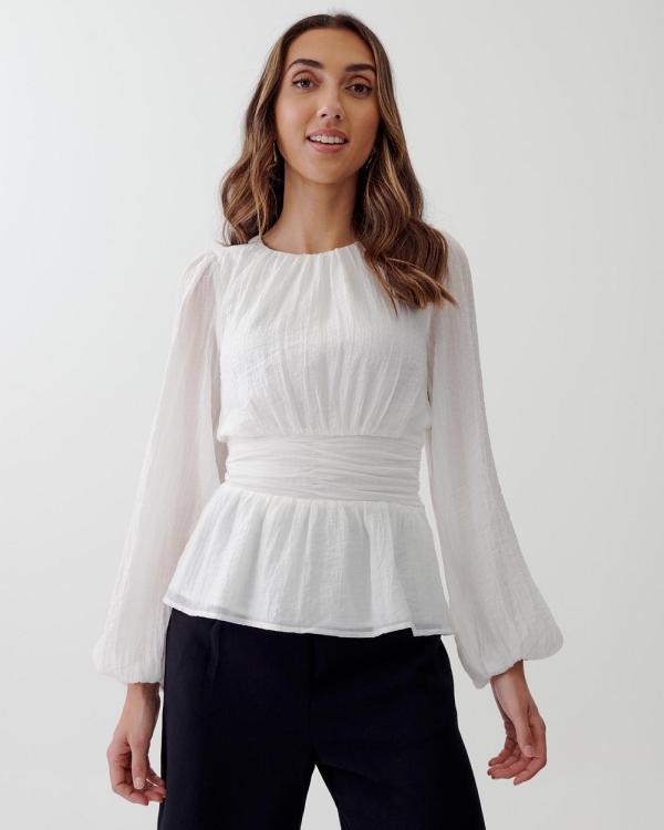 Tussah - Evelyn Top - Tops (White) Evelyn Top