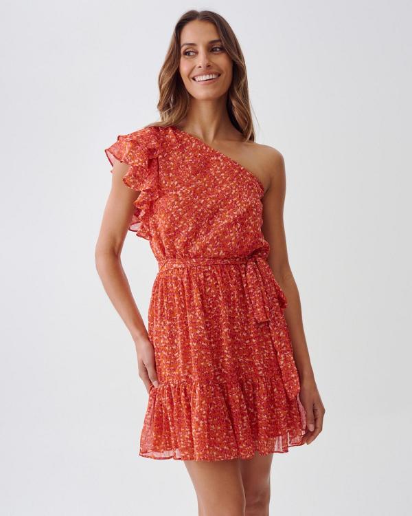 Tussah - Lizzie Mini Dress - Dresses (Red Lurex Abstract) Lizzie Mini Dress