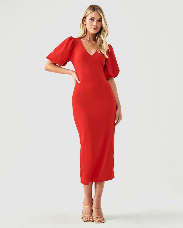 Tussah - Romie Midi Dress - Dresses (Red) Romie Midi Dress
