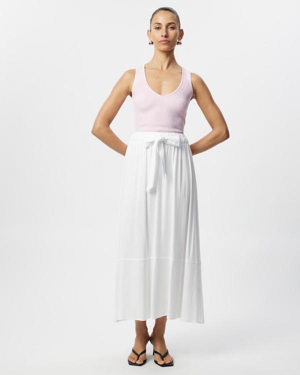 Tussah - Wren Midi Skirt - Skirts (White) Wren Midi Skirt