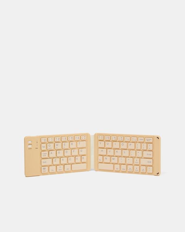 Typo - Foldable Wireless Keyboard - Home (Latte) Foldable Wireless Keyboard