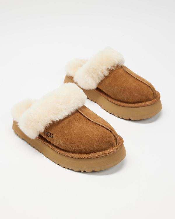 UGG - Disquette Mules   Women's - Slippers & Accessories (Chestnut) Disquette Mules - Women's