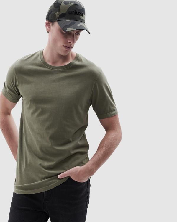 UNISON - Longline T Shirt - Casual shirts (Khaki) Longline T Shirt