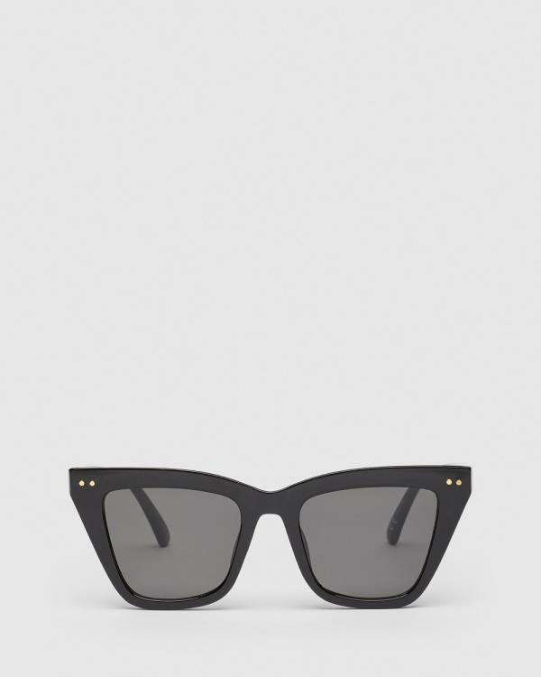 UNISON - St Tropez Cat Eye Sunglasses - Sunglasses (Black) St Tropez Cat Eye Sunglasses