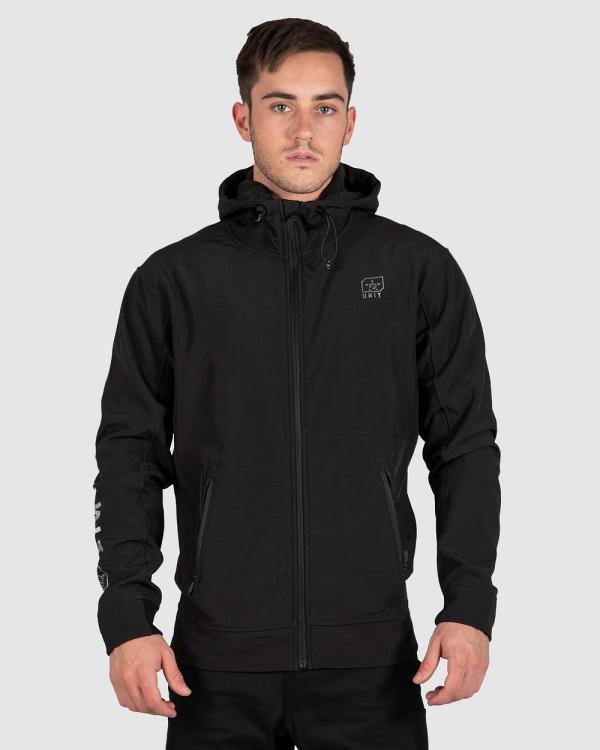 UNIT - Decade Soft Shell Jacket - Coats & Jackets (BLACK) Decade Soft Shell Jacket